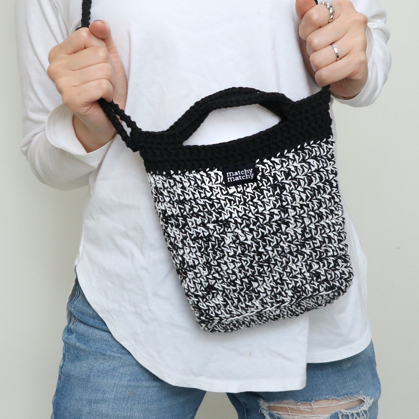 混色日常斜孭袋 Mini Tote Bag