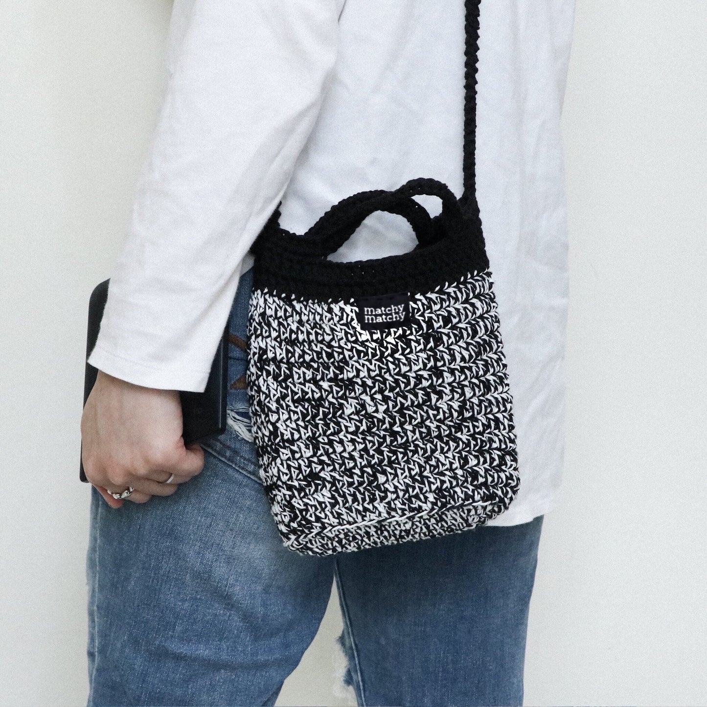 混色日常斜孭袋 Mini Tote Bag