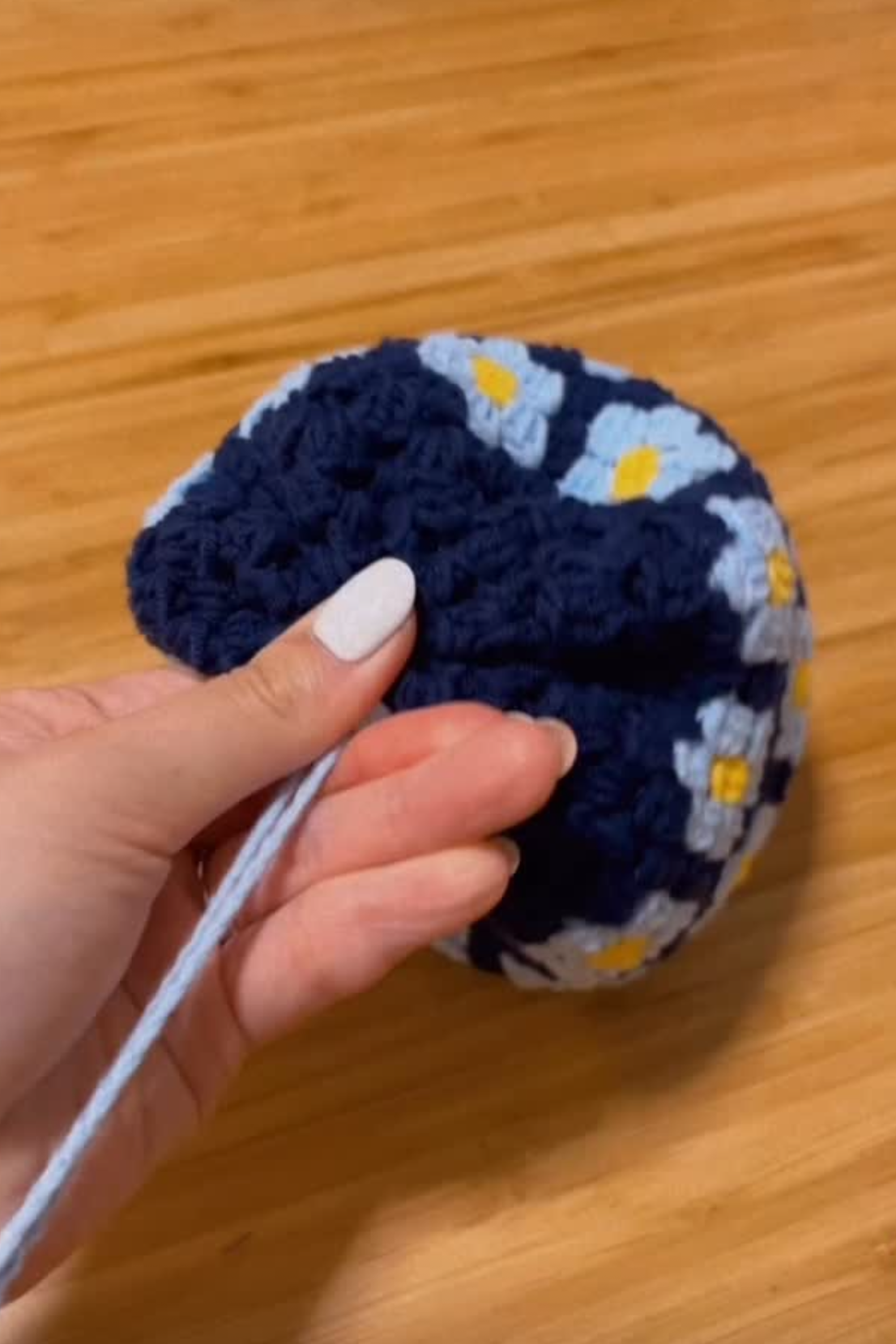 小花多用途束口袋  Floral Drawstring Bucket Pouch