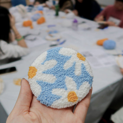 【俄羅斯刺繡】雛菊杯墊工作坊