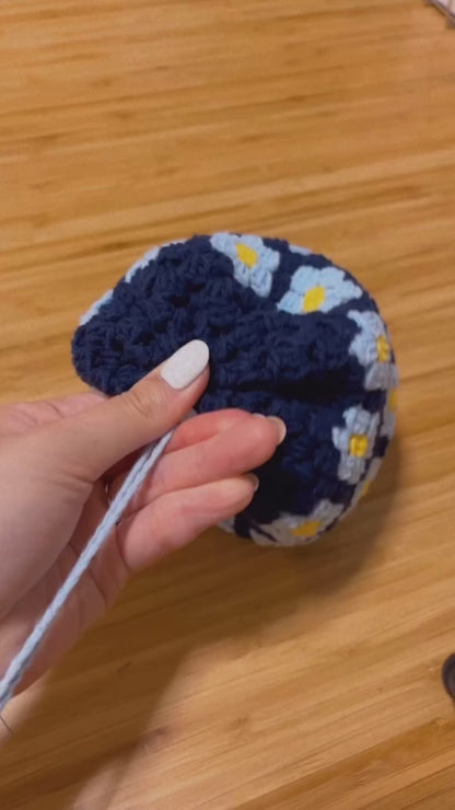 小花多用途束口袋  Floral Drawstring Bucket Pouch